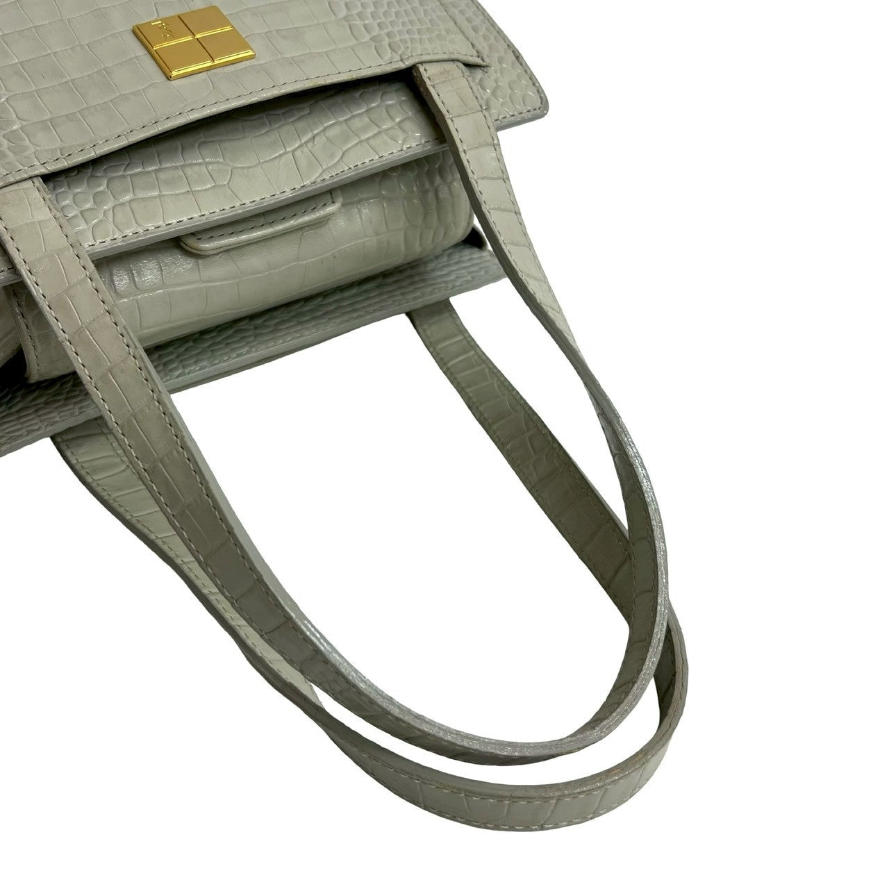 イヴ・サンローラン レザーハンドバッグ