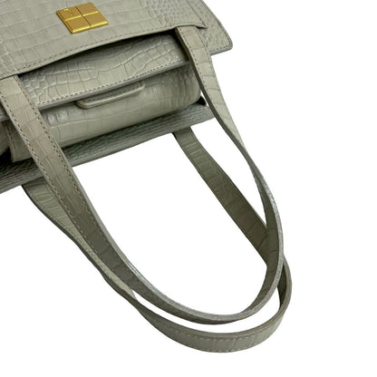 イヴ・サンローラン レザーハンドバッグ