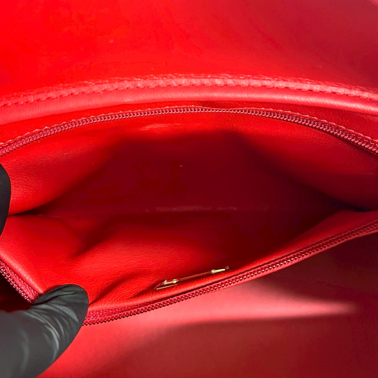 クリスチャンディオール レザーハンドバッグ