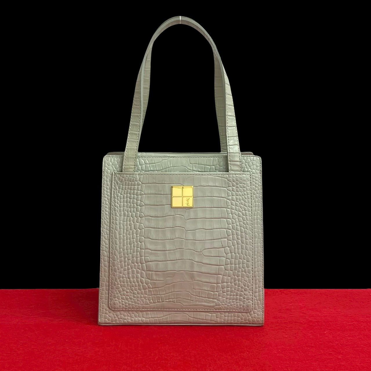 イヴ・サンローラン レザーハンドバッグ