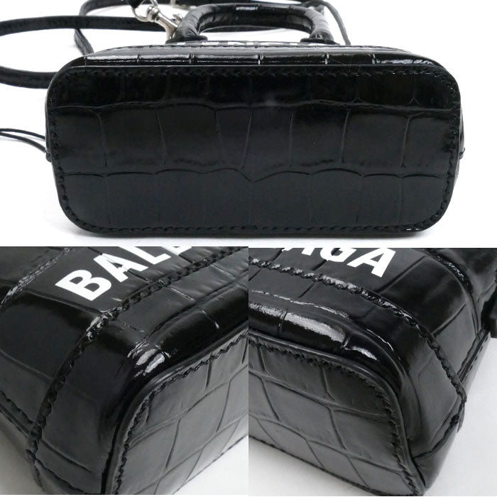 バレンシアガ ヴィルトップハンドミニ レザー2wayショルダーバッグ