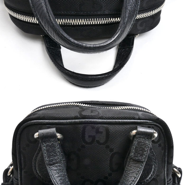 グッチ オフザグリッド ナイロンレザー2wayショルダーバッグ