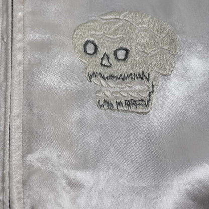 ショット 刺繍蛇髑髏 レーヨンジャケット