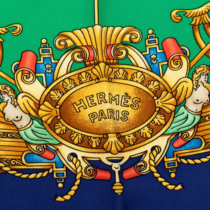 エルメス VOILES DE LUMIERE カレ90 シルクスカーフ