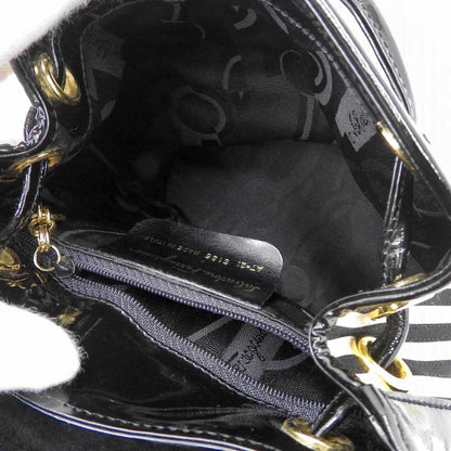 サルヴァトーレ フェラガモ ストライプ バックパック 黒白