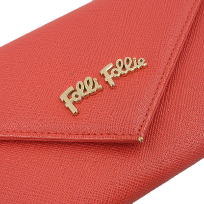 Folli Follie フラップ ウォレット レッド