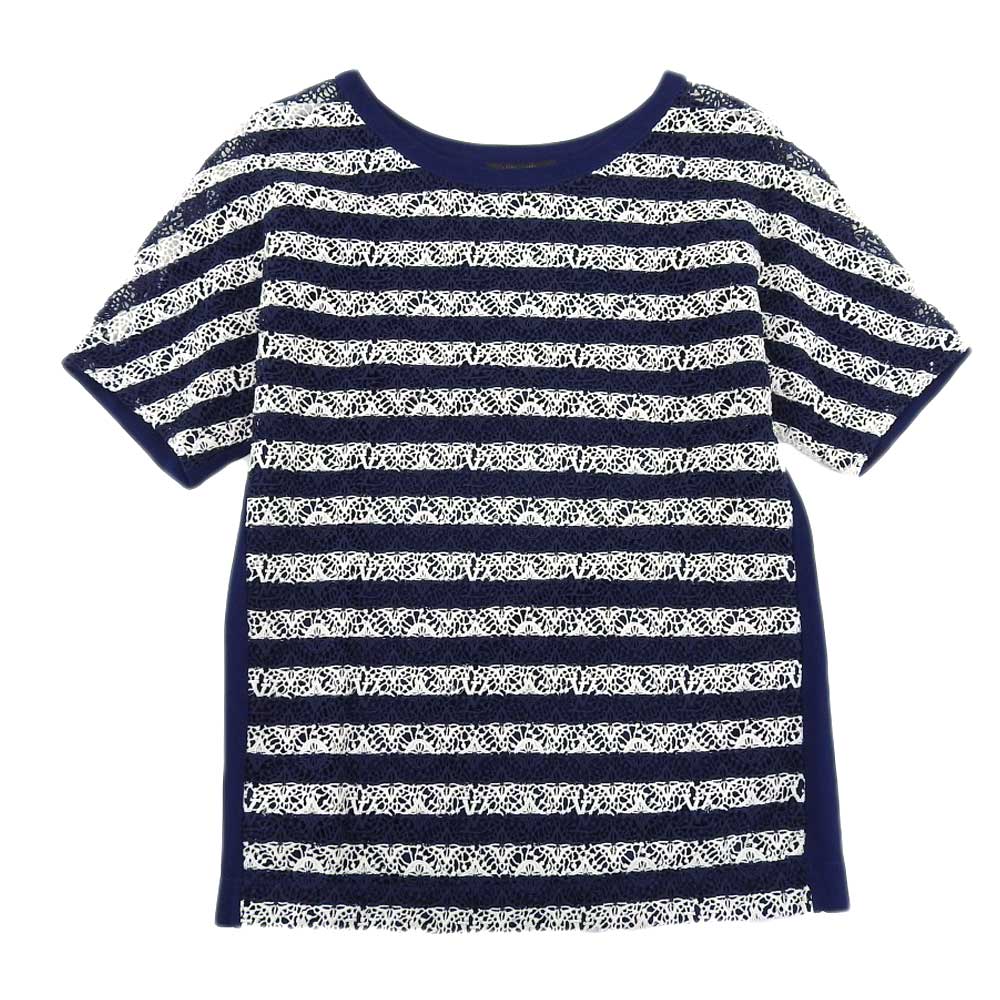 ルイヴィトン モノグラムボーダーTシャツ ネイビー XS