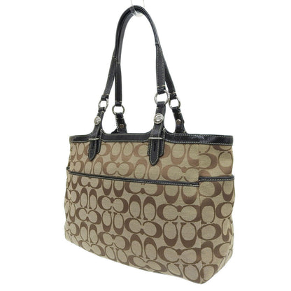 コーチ キャンバスレザートートバッグ F16561