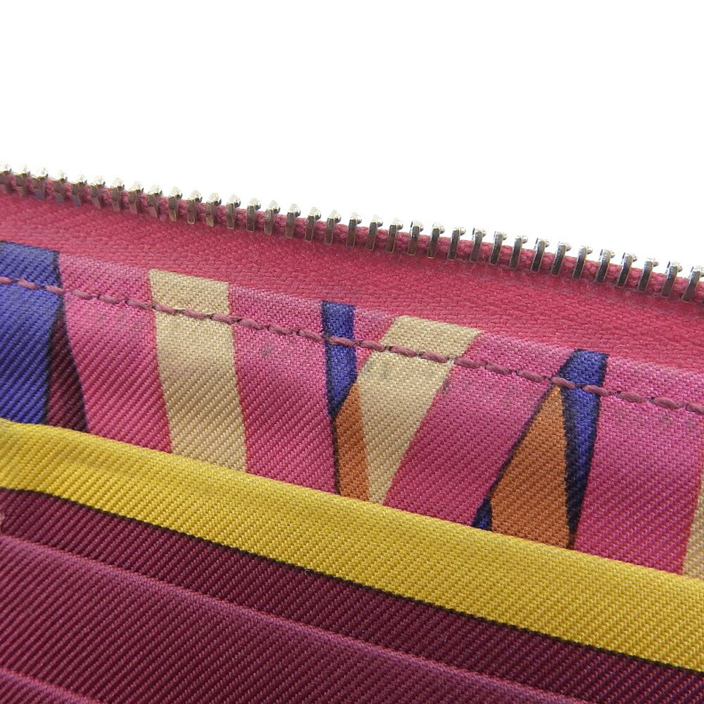 エルメス アザップ ロング シルクイン ウォレット ピンク