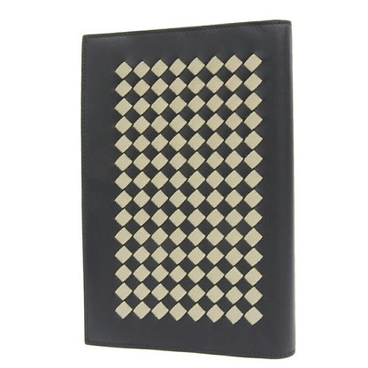 ボッテガ・ヴェネタ レザー ブックカバー ブラック