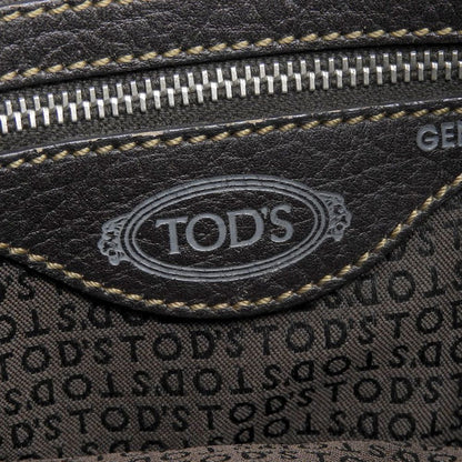 トッズ レザー Dバッグ ハンドバッグ ダークブラウン