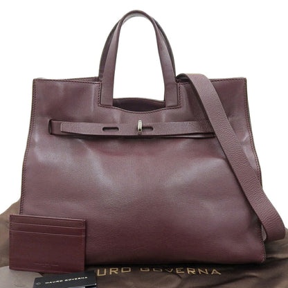 マウロ ゴベルナ レザー 2WAY ハンドバッグ