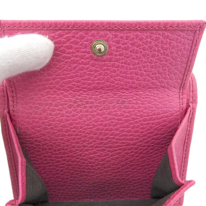 グッチ ピンク レザー 三つ折り財布