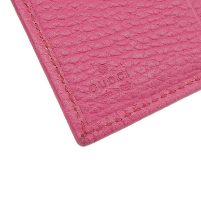 グッチ ピンク レザー 三つ折り財布