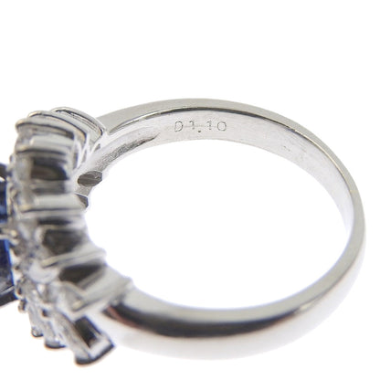 プラチナ サファイア リング PT900 2.44ct ダイヤモンド付き
