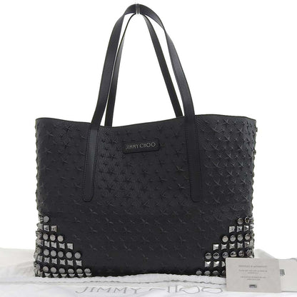 Jimmy Choo レザー トートバッグ ブラック