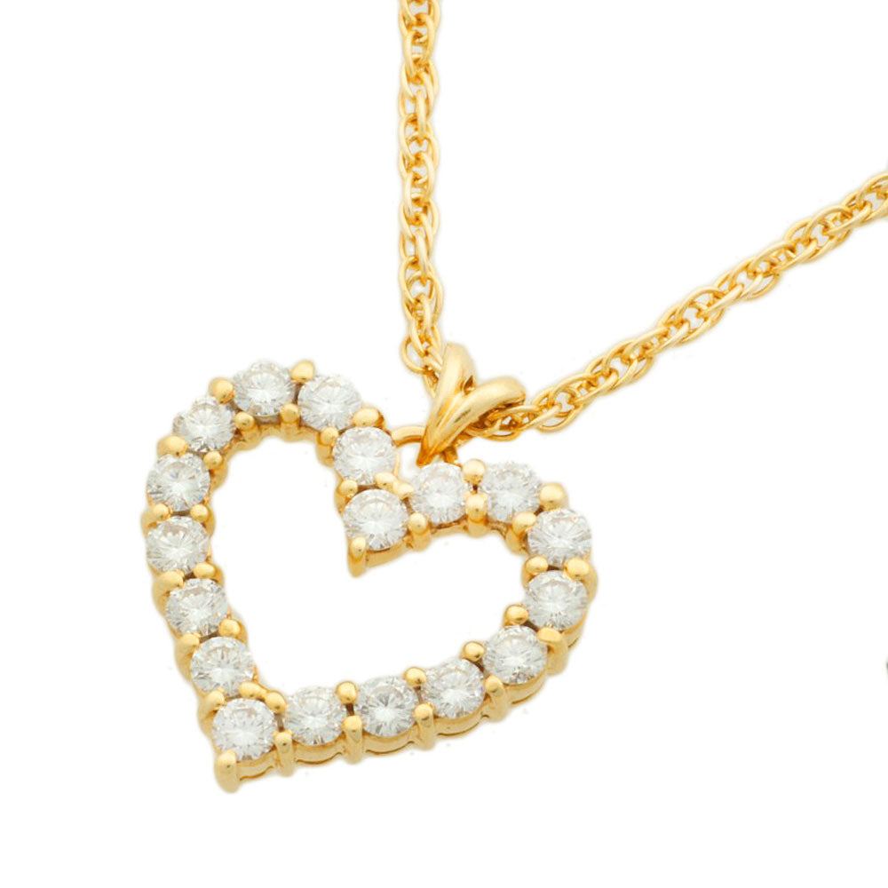 ロイヤルアッシャー K18YG ダイヤモンドネックレス 0.55ct