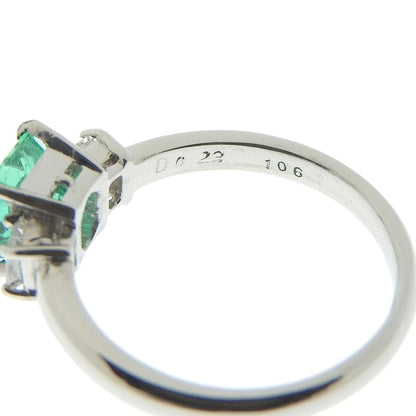 プラチナ Pt900 エメラルドリング 1.06ct ダイヤ 0.23ct