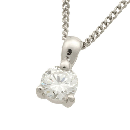 プラチナ ダイヤモンド ネックレス 0.5ct ノーブランド