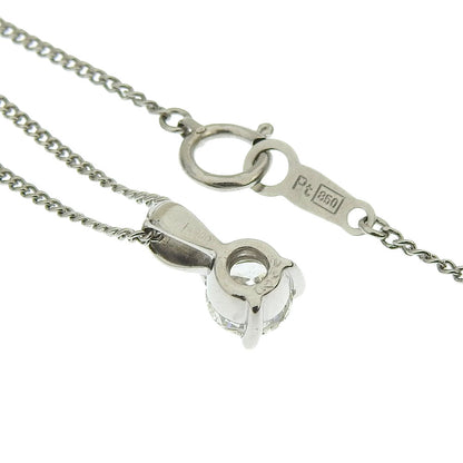 プラチナ ダイヤモンド ネックレス 0.5ct ノーブランド