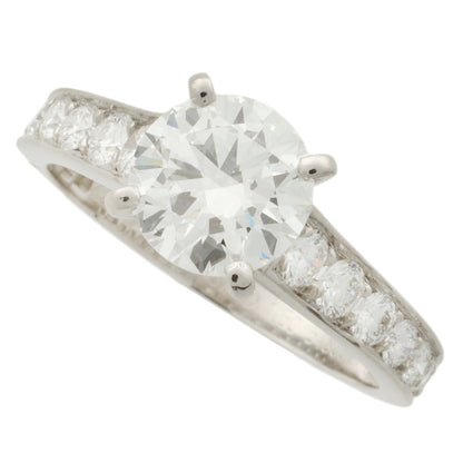 カルティエ プラチナ ダイヤモンド リング Pt950 1.50ct #52