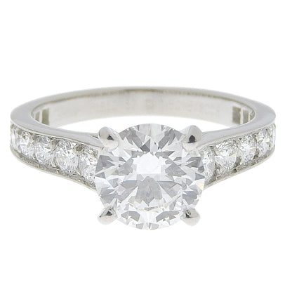 カルティエ プラチナ ダイヤモンド リング Pt950 1.50ct #52