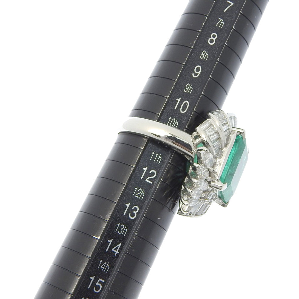 エメラルド リング Pt900 5.917ct ダイヤ 1.57ct サイズ 11