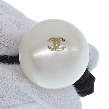 シャネル ヘア タイ フェイク パール ロゴ