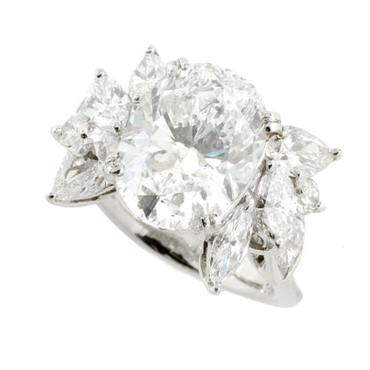 Pt900 ダイヤモンドリング 5.010ct サイズ 12.5