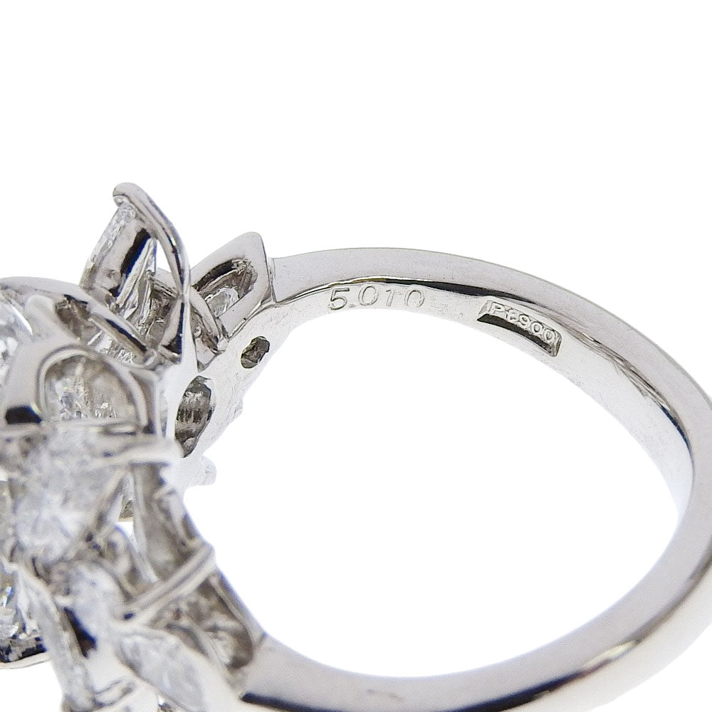 Pt900 ダイヤモンドリング 5.010ct サイズ 12.5