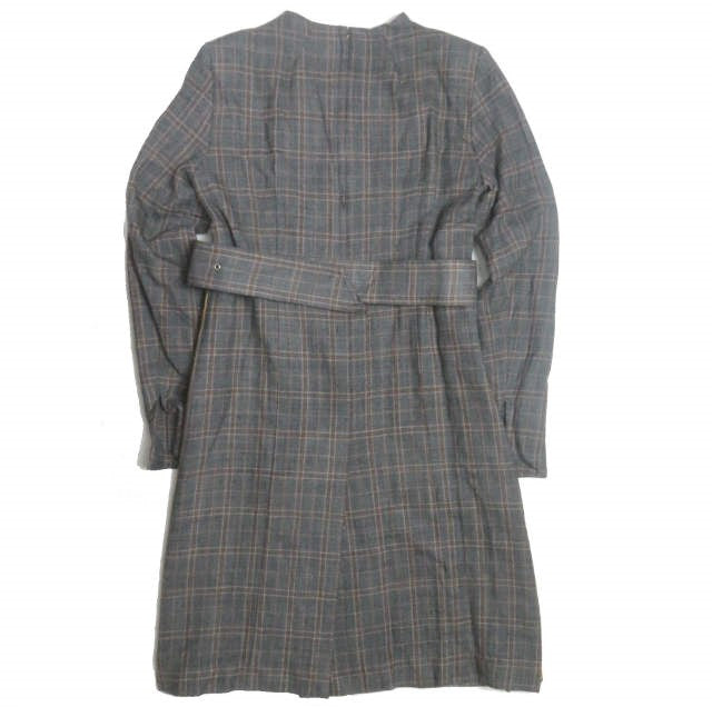 TOGA PULLA ウール チェック ドレス グレー
