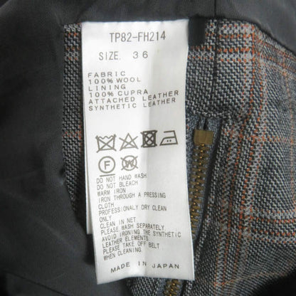 TOGA PULLA ウール チェック ドレス グレー