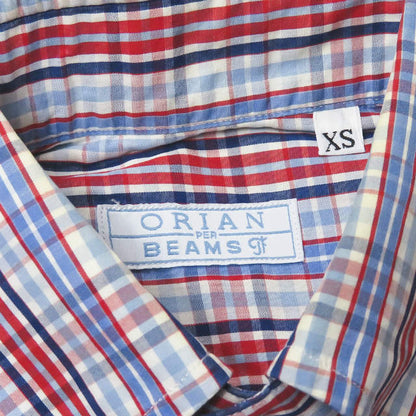 ORIAN BEAMS F コットン タータン チェック シャツ XS