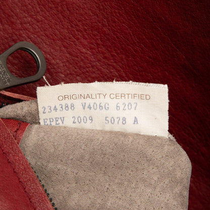 ボッテガ・ヴェネタイントレチャートレザーショルダーバッグ