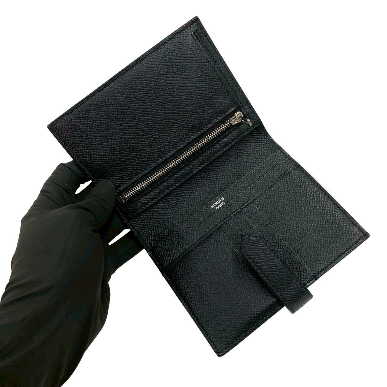 エルメス ベアンコンパクト ヴォーエプソン 二つ折り財布