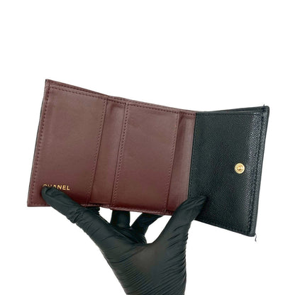 シャネル マトラッセ キャビア レザー ウォレット