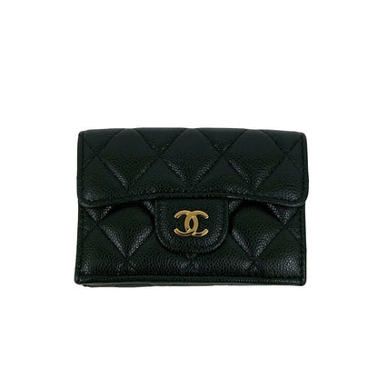 シャネル マトラッセ キャビア レザー ウォレット