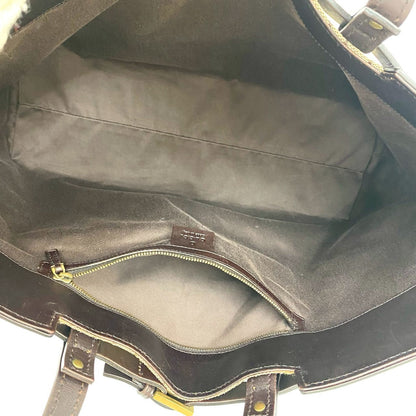 グッチ GGキャンバス レザー トートバッグ