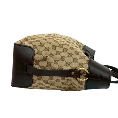 グッチ GGキャンバス レザー トートバッグ