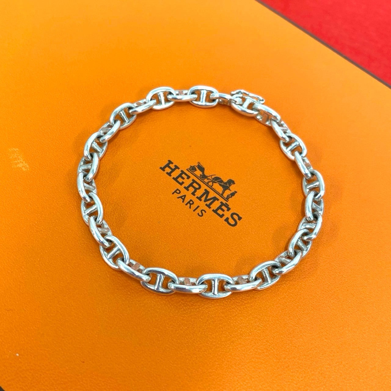 エルメス シェーヌダンクルTPM シルバーブレスレット