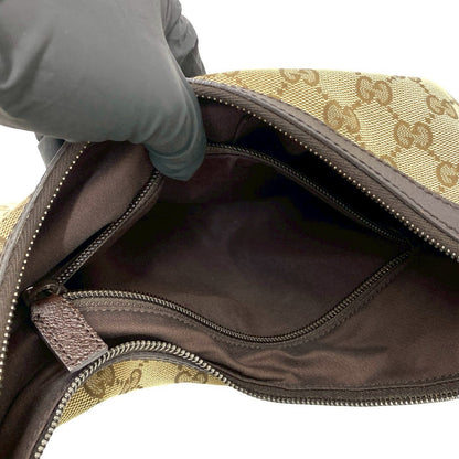 グッチ GGキャンバス レザー ショルダーバッグ