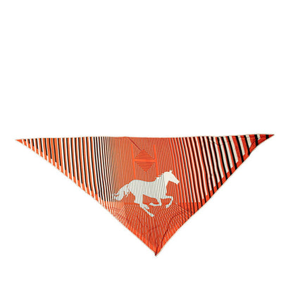 エルメス H AU GALOP シルクジャージ トライアングルスカーフ