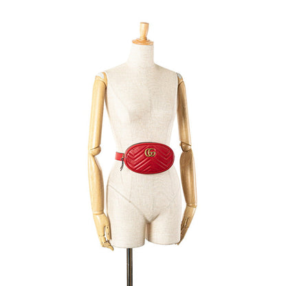 グッチ GGマーモント レザーウエストバッグ