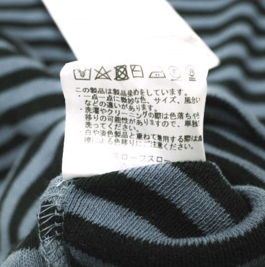 Slopeslow コットンインターロックストライプTシャツ