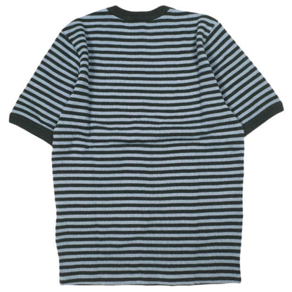 Slopeslow コットンインターロックストライプTシャツ