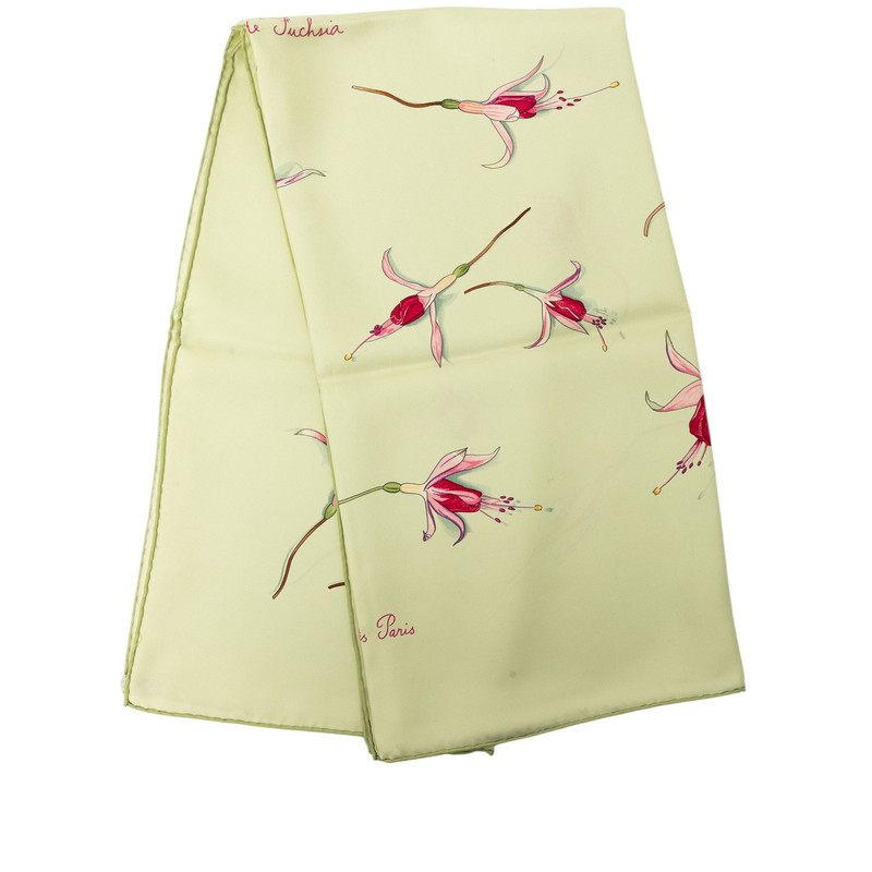 エルメス フクシャの花 カレ90 シルクスカーフ