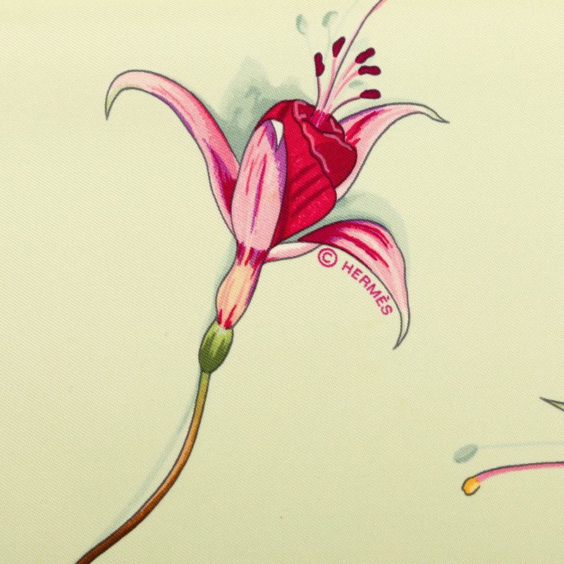 エルメス フクシャの花 カレ90 シルクスカーフ