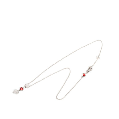 グッチ トレードマーク ドロップ ペンダント ハート シルバー ネックレス