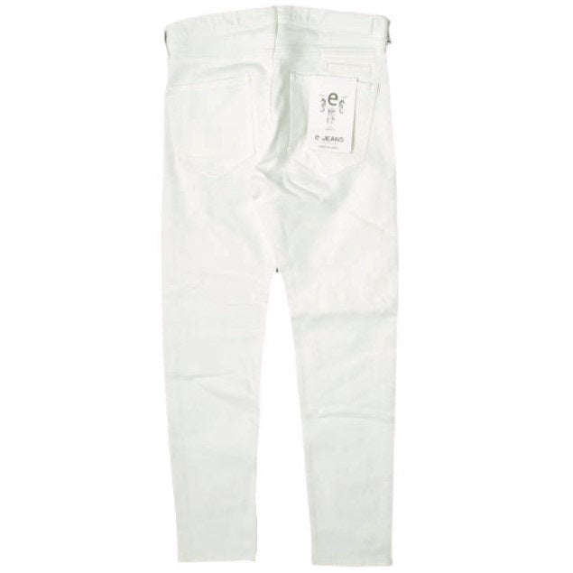 イージーンズ SLIM STRAIGHT コットン デニムパンツ