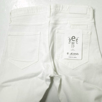 イージーンズ SLIM STRAIGHT コットン デニムパンツ